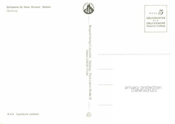 Salzburg Oesterreich Stiftskeller Peter Richard Stüberl – Bild 2