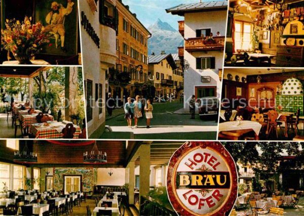 Lofer Hotel Bräu Speisesaal Salzburger Tirole