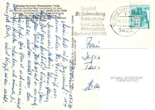 Bad Lauterberg Kneipp Kurhotel Wiesenbeker Teich – Bild 2