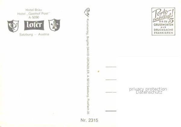 Lofer Hotel Bräu Gasthof Post – Bild 2