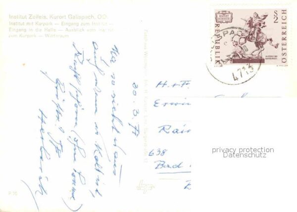 Gallspach Institut Zeileis Kurpark Eingang Halle – Bild 2