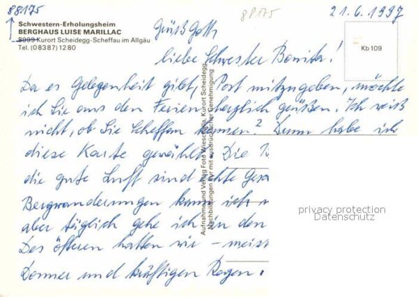 Scheidegg Allgaeu Berghaus Luise Marillac – Bild 2
