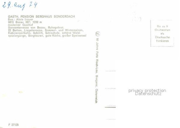 Bezau Vorarlberg Berghaus Sonderdach Bergbahn – Bild 2