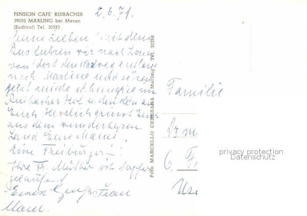 Marling Pension Cafe Ruibacher – Bild 2