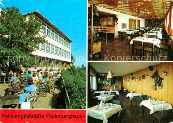 Saalfeld Saale Konsumgaststätte Kulmberghaus