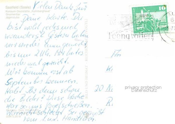Saalfeld Saale Konsumgaststätte Kulmberghaus – Bild 2