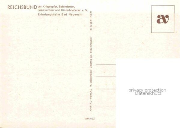 Neuenahr-Ahrweiler Bad Reichsbund Erholungsheim – Bild 2