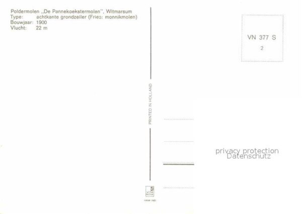 Witmarsum Pennekoekstermolen Windmühle – Bild 2