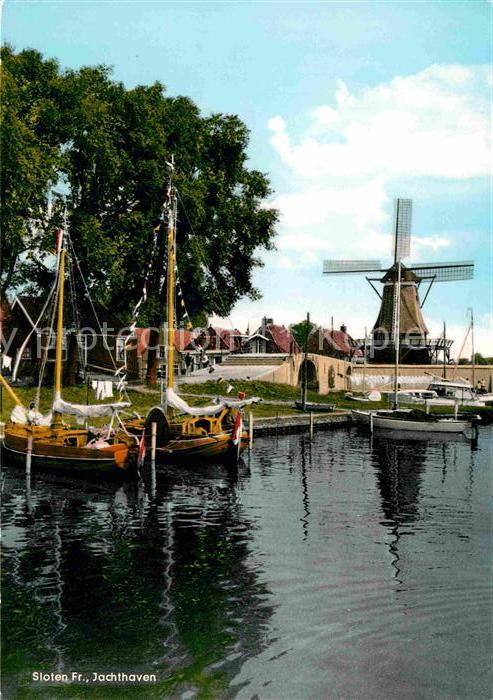 Sloten Sleat Hafen Windmühle
