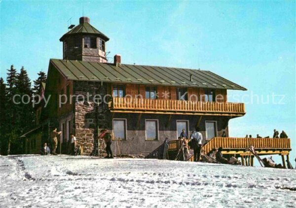 Sumava Czechia Pancir Winter Hütte