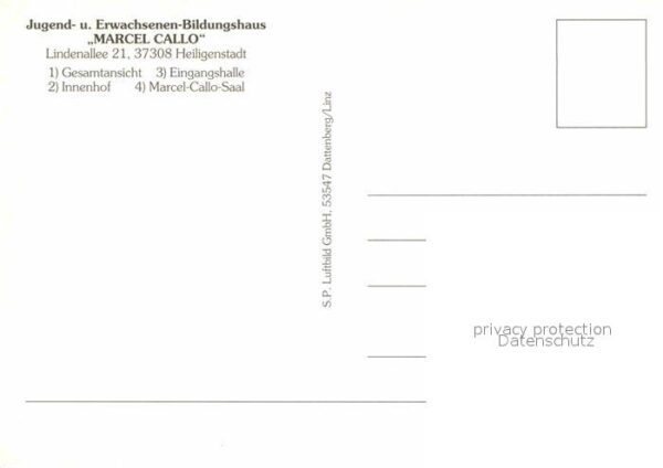Heiligenstadt Eichsfeld Marcel Callo Haus Bildungshaus Innenhof – Bild 2