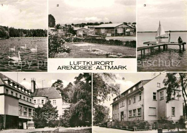 Arendsee Altmark See Bungalowsiedlung Erholungsheim Haus