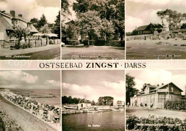 Zingst Ostseebad Dünenhaus Strand Hafen HOG-Fischerklaus