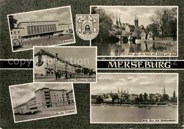 Merseburg Saale Gotthardteich Bahnhof Strasse des Fried
