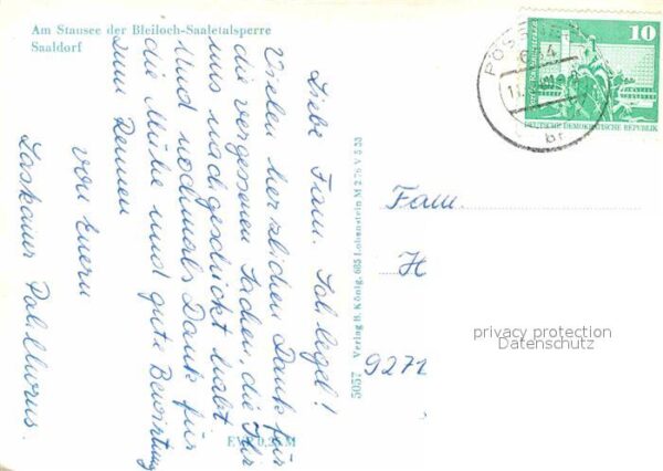 Saaldorf Bad Lobenstein Bleiloch-Saaletalsperre Stausee – Bild 2