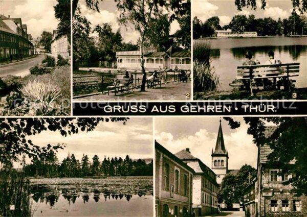 Gehren Thueringen Dimitroffstrasse Badeteich Seerosenteic