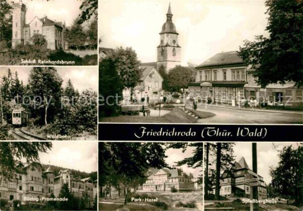 Friedrichroda Schloss Reinhardsbrunn Waldbahn Spiessb