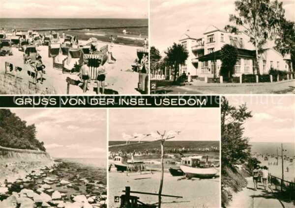 Usedom Strand FDGB Erholungsheim Zur Ostsee We