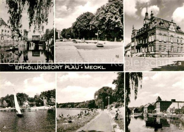 Plau Mecklenburg Zugbrücke Burgplatz Rathaus Seglerheim