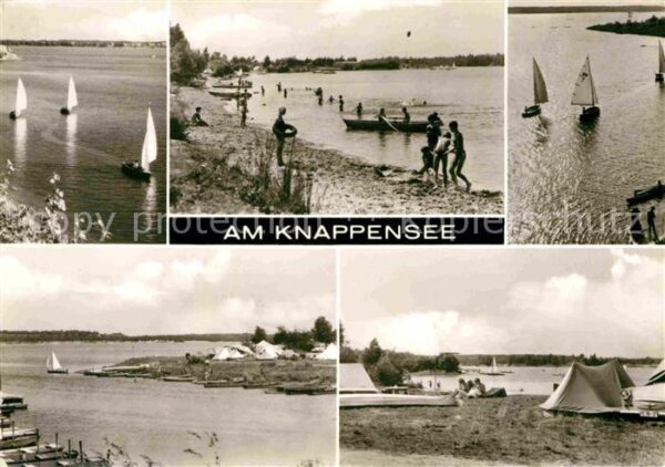 Knappensee Oberlausitz Segler Campingplatz Teilansicht