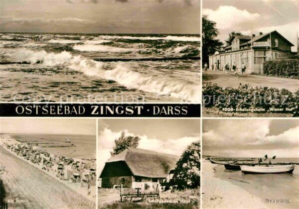 Zingst Ostseebad Erholungsheim Wiener Hof Strand Brandun