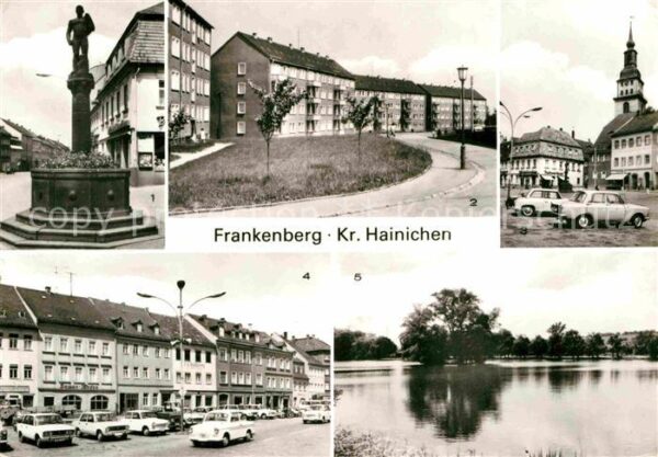 Frankenberg Sachsen Marktbrunnen Beethovenstrasse Markt Pla