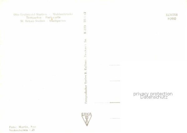 Aue Erzgebirge Tiergarten Parkwarte Otto Grotewohl Sta – Bild 2