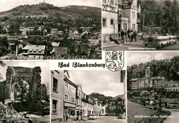 Bad Blankenburg Schwarzatal Express Teilansicht FDGB He