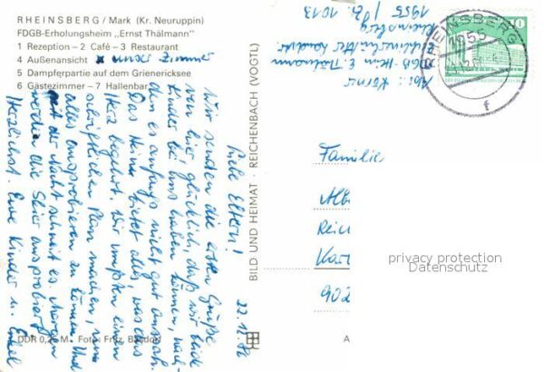 Rheinsberg FDGB Erholungsheim Ernst Thälmann Rezep – Bild 2