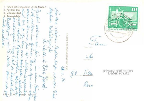 Boltenhagen Ostseebad FDGB Erholungsheim Fritz Reuter Pavillo – Bild 2