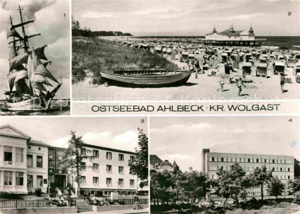 Ahlbeck Ostseebad Segelschulschiff Wilhelm Pieck Seebrück