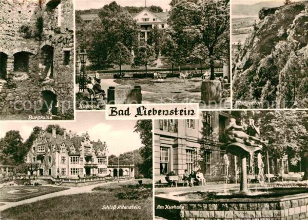 Bad Liebenstein Burgruine Schloss Altenstein Am Kurhaus