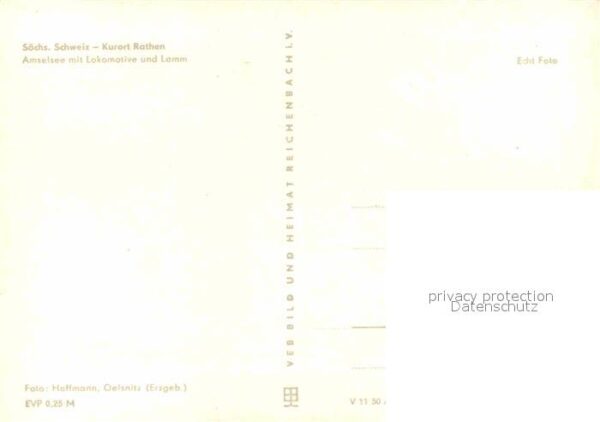 Rathen Saechsische Schweiz Amstelsee Lokomotive Lamm – Bild 2