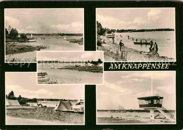 Knappensee Oberlausitz Strandbad Zeltplatz Überwachungsturm