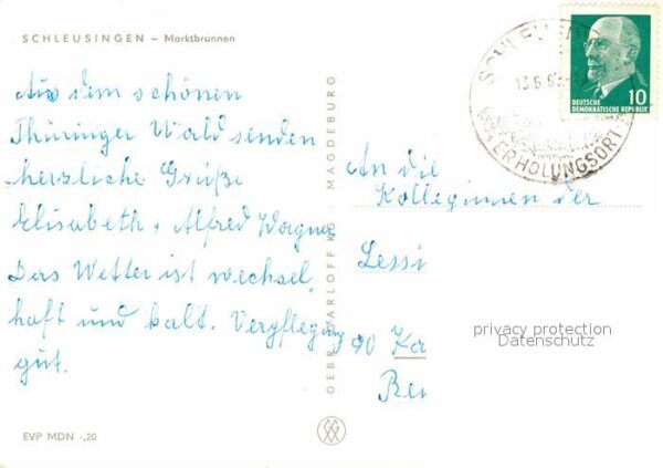 Schleusingen Marktbrunnen – Bild 2