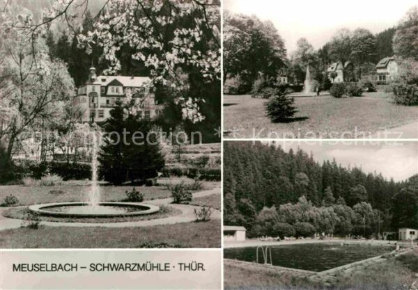Meuselbach-Schwarzmuehle Park Schwimmbad Teilansicht