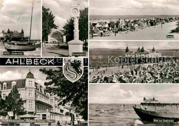 Ahlbeck Ostseebad Seebrücke Erholungsheim Bernhard Göhrin