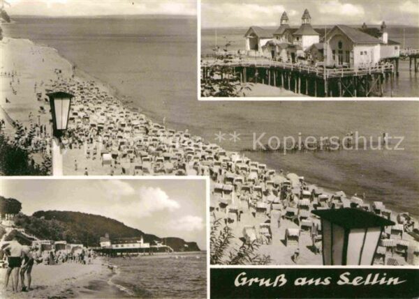 Sellin Ruegen Seebrücke Strand