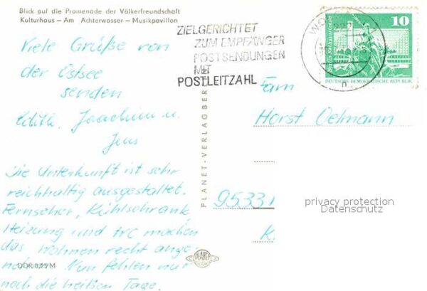 Zinnowitz Ostseebad Promenade der Völkerfreundschaft Musikp – Bild 2