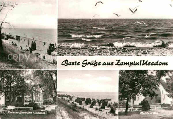 Zempin Brandung Strand Gaststätte Inselhof Mus