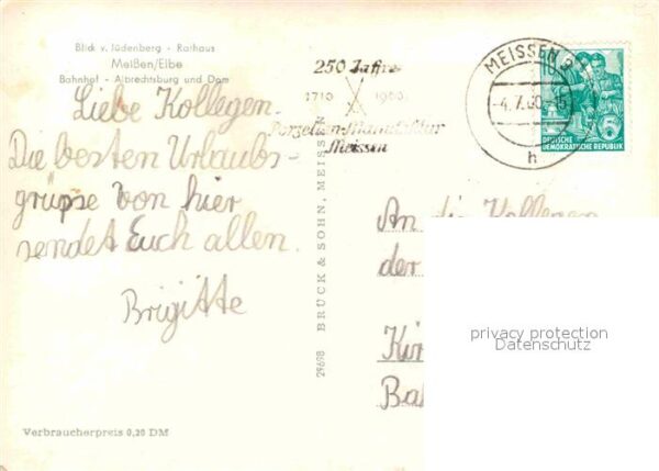 Meissen Elbe Sachsen Bahnhof Albrechtsburg Dom – Bild 2