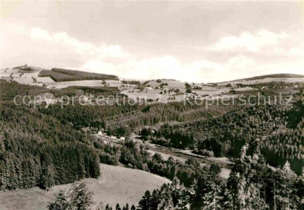 Seiffen Erzgebirge Blick zum Schwartenberg