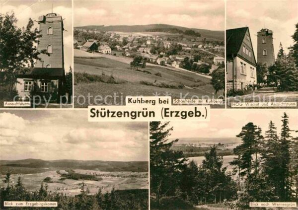 Stuetzengruen Aussichtsturm Panorama Gaststätte Wismu