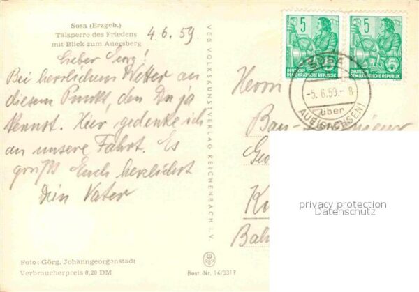 Sosa Erzgebirge Talsperre des Friedens – Bild 2