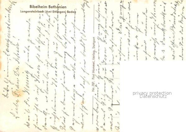 Langensteinbach Karlsbad Bibelheim Bethanien – Bild 2