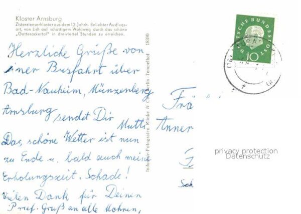 Arnsburg Hessen Fliegeraufnahme Kloster – Bild 2