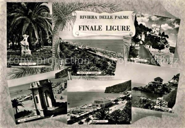 Finale Ligure Aria Marina Triumpfbogen Strand Schloss