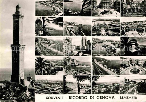 Genova Genua Liguria Leuchtturm Platz Stadtansichten