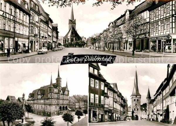 Duderstadt Kirche Rathaus Stadttor