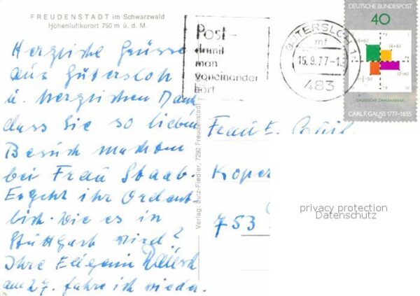 Freudenstadt Rathausecke Kurgarten Evangelische Stad – Bild 2